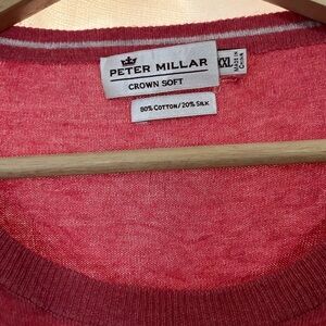 Peter Millar Sweater Women's XXL Coral Crown Soft  Cotton Silk Blend